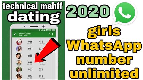 whatsapp number for dating